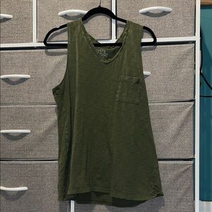 Time and Tru Dark Green Tank Top